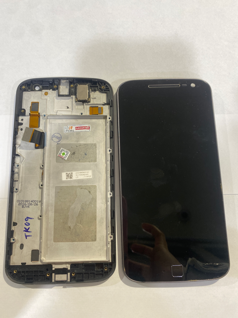 Frontal Motorola G4/G4 Sem Digital/XT1622/XT1626 Com Aro Cor Preto
