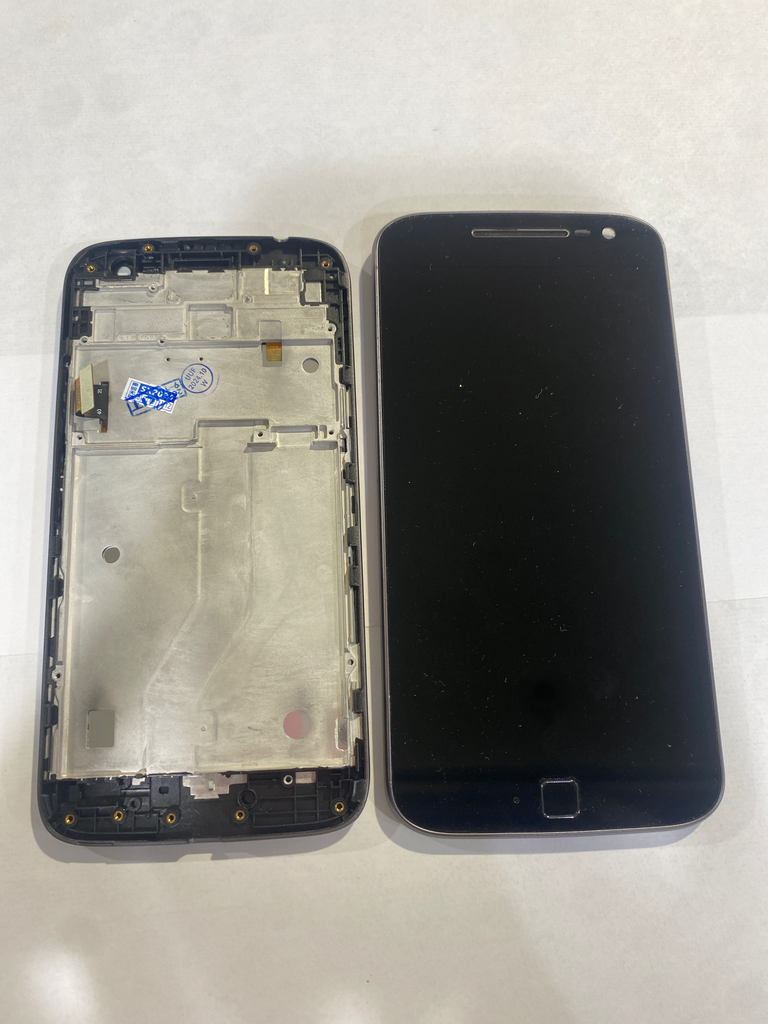 Frontal Motorola G4 Play/XT1600/XT1603 Com Aro Cor Preto