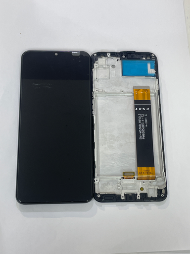 [C-M23c-P] Frontal Samsung M23/M33 Com Aro Cor Preto